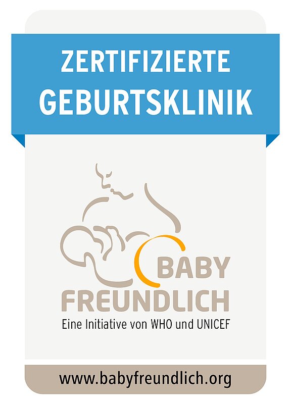 Logo Babyfreundlich - Zertifizierte Geburtsklinik