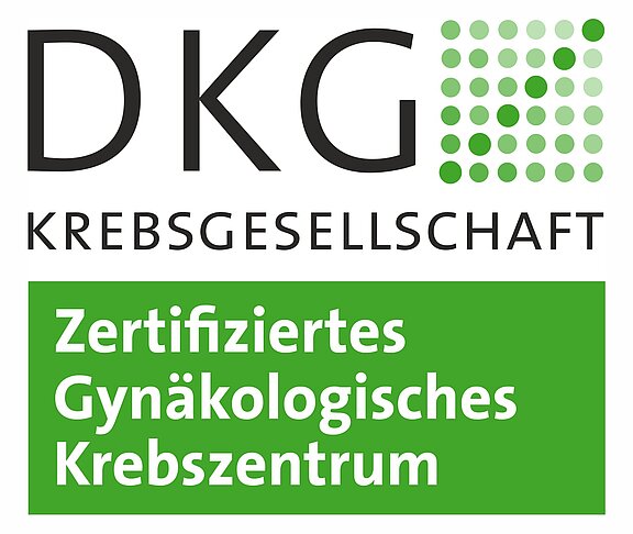 Logo DKG Krebsgesellschft - Zertifiziertes Gynäkologisches Krebszentrum - öffnet die externe Seite OnkoZert