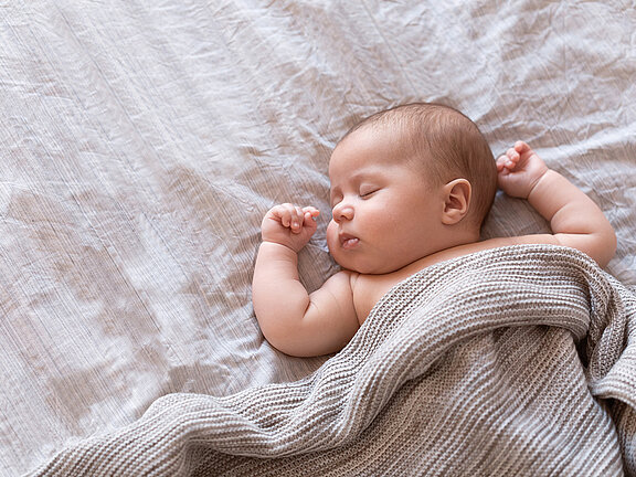 Ein schlafendes Baby.