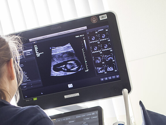 Ultraschalluntersuchung einer Schwangeren