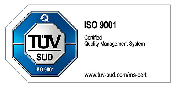 Logo ISO 9001 TÜV SÜD