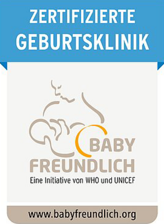 Logo Zertifizierte Geburtsklinik - Babyfreundlich